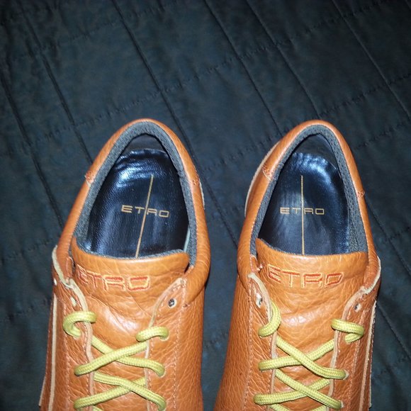 Etro Leather Shoes Sneakers Orange Size 9.5 US..-Euro 42 Men\'s Luxury main image 14